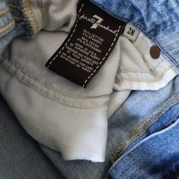 7 For All Mankind Kimmie Blue Jeans - Picture 7 of 7